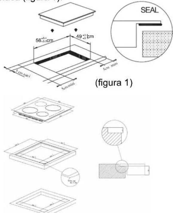 (Figura 1) 56+3/4 cm 49-4 cm 5cm mm 5cm min 5cm min SEAL (figura 1)
