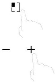 [ ] - +