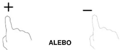 + - ALEBO
