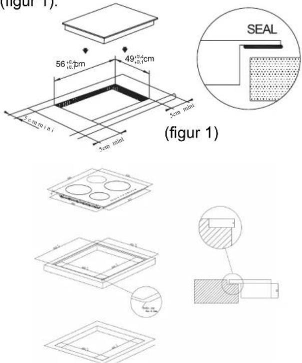 (figur 1). 56 +0.9cm 49 +0.4cm 5cm mini 5cm mini SEAL (figur 1)
