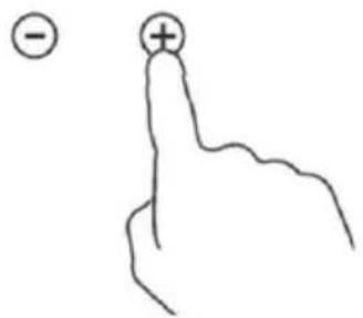 - + ↑