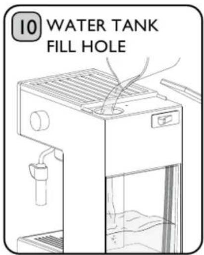 10 WATER TANK FILL HOLE