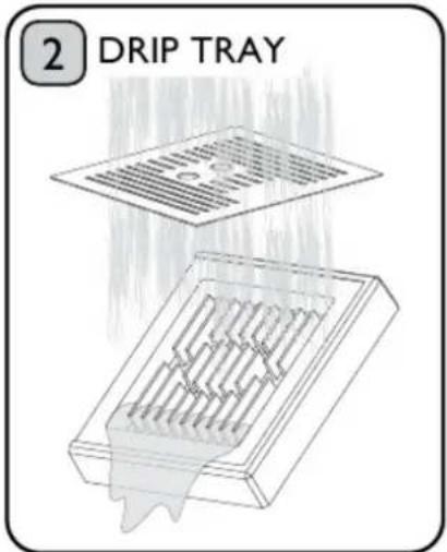 2 DRIP TRAY