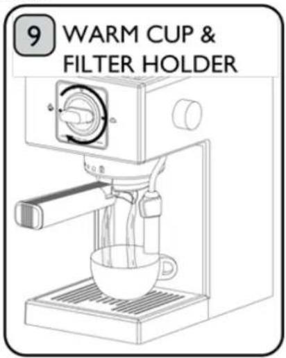 9 WARM CUP & FILTER HOLDER