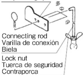 Connecting rod Varilla de conexión Biela Lock nut Tuerca de seguridad Contraporca