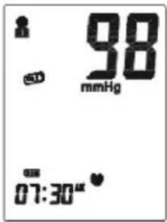 98 mmHg 07:30"