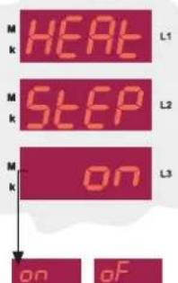 M HEAT L1 M STEP L2 M on L3 on of