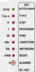 ENTES RG3-15CLS - 3.9.d.c Programming the Switching Off of the Capacitor Steps in Case of Harmonic Alarm - 12