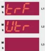 M k trF L1 M k Utr L2 M k L3