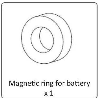 Magnetic ring for battery x 1