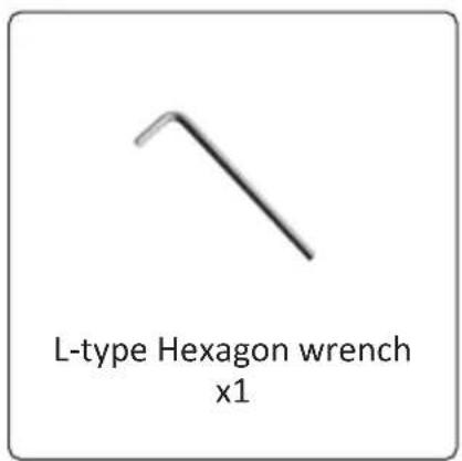 L-type Hexagon wrench x1