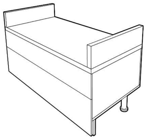 BeefEater Signature BOK44WG - BURNER BBQ MODULE WITH DRAWERS - 1