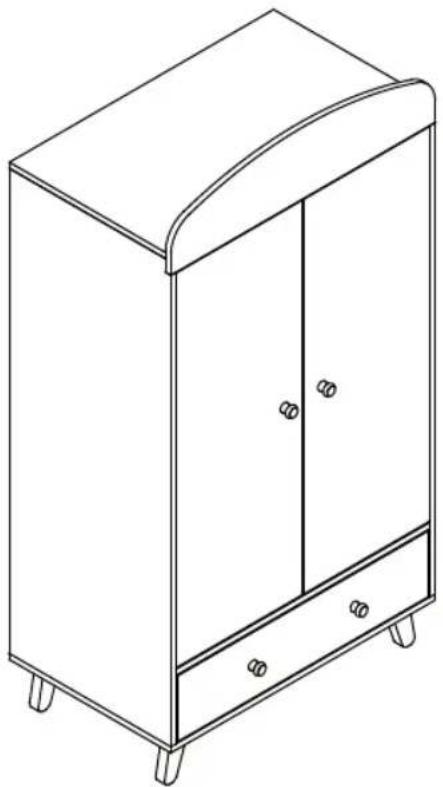 Grotime Crescent Cot - Crescent Tallboy 33146 - 1