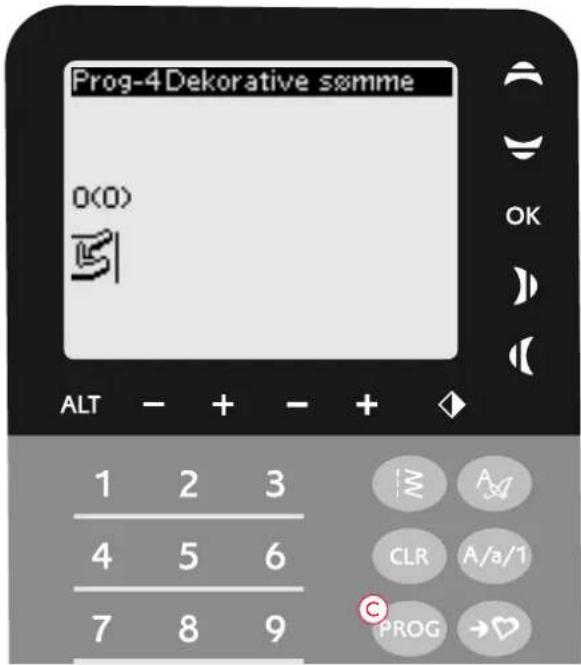 Prog-4 Dekorative somme 0(0) ALT - + - + 1 2 3 4 5 6 7 8 9 OK CLR A/a/1 PROG →♥