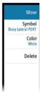Move Symbol Buoy Lateral PORT Color White Delete