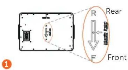 R Rear F Front