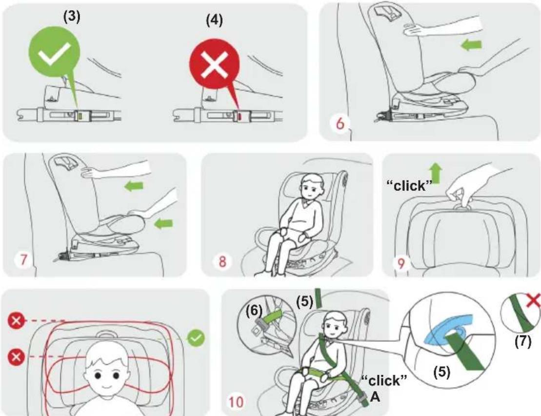 Chipolino X-Factor - Installing the car seat with ISOFIX - 6