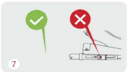 Diagram showing two labeled icons: a green checkmark and a red X, with a document icon below.