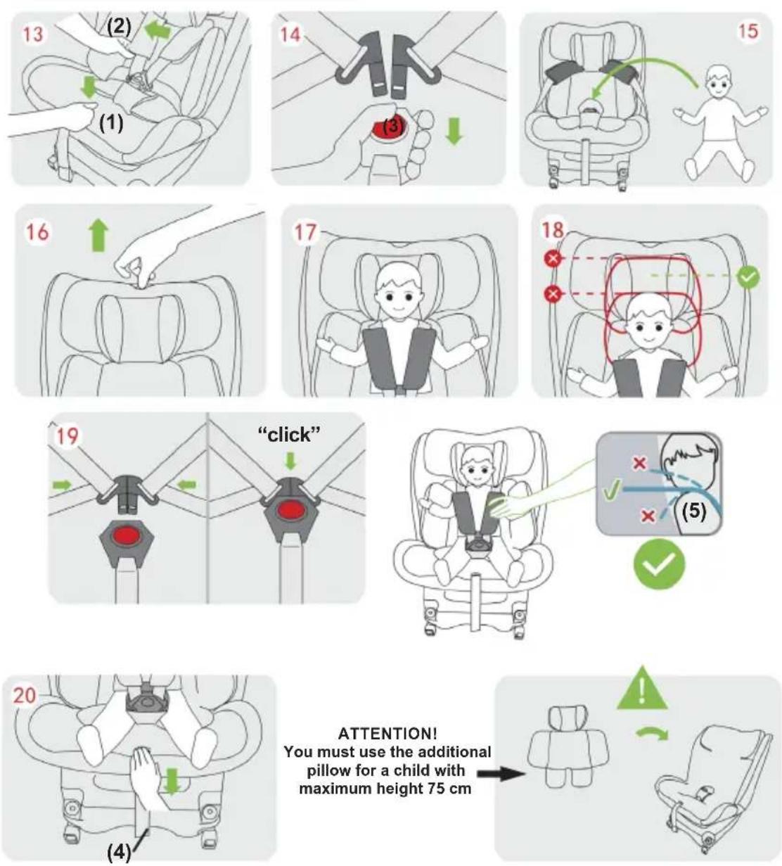 Chipolino X-Factor - Securing the child in child restraint - 1