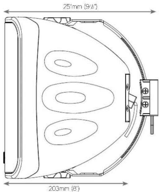 251mm (9/8") 203mm (8')