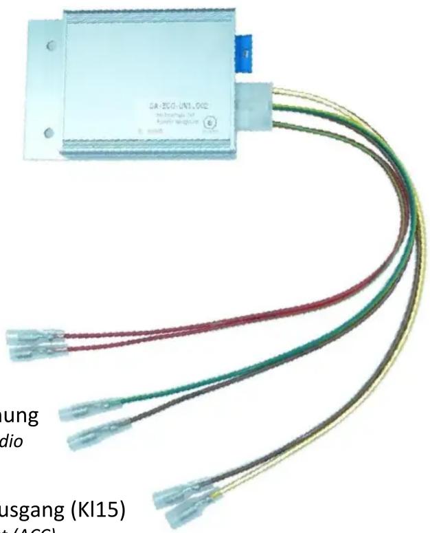 CA-ECG-LN1.012 the example of power charging ung dio usgang (KI15) t (ACC)