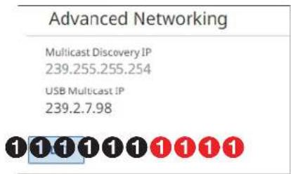 Extron NAV SD 511 - Advanced Networking page - 1