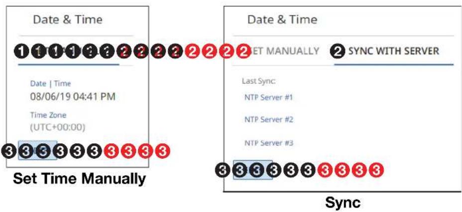 Extron NAV SD 511 - Date & Time page - 1