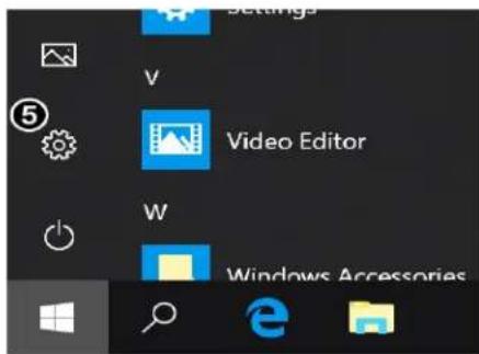 Settings V Video Editor W Windows Accessories