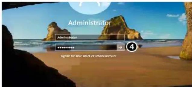 Administrator Administrator → Sign In for Your Work or school account