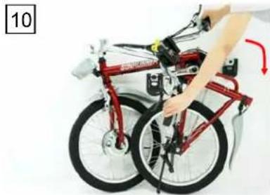 Shoprider Sunrunner SFB-18 - Steps to fold the E-Bike - 10