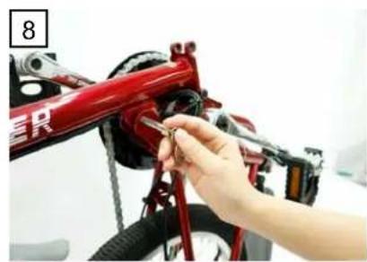 Shoprider Sunrunner SFB-18 - Steps to fold the E-Bike - 8