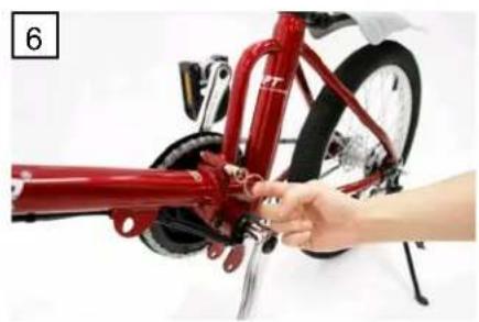 Shoprider Sunrunner SFB-18 - Steps to fold the E-Bike - 6