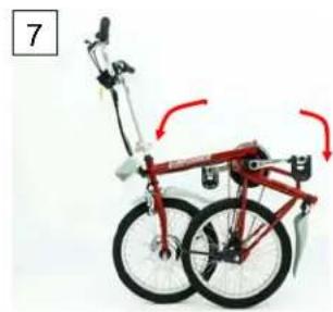 Shoprider Sunrunner SFB-18 - Steps to fold the E-Bike - 7