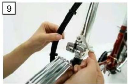 Shoprider Sunrunner SFB-18 - Steps to fold the E-Bike - 9