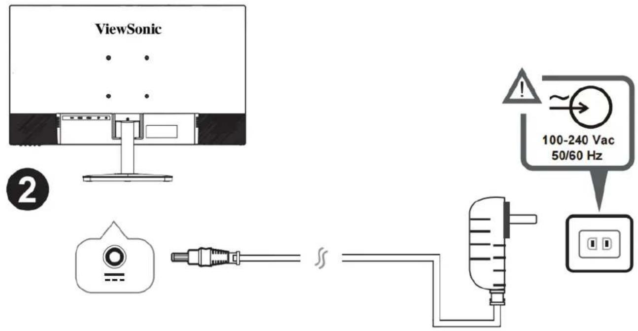 ViewSonic 2 100-240 Vac 50/60 Hz