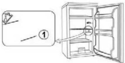 Exquisit KS16-V-040EW - INDICATEUR DE TEMPERATURE: ZONE LA PLUS FROIDE DE VOTRE REFRIGERATEUR. - 1