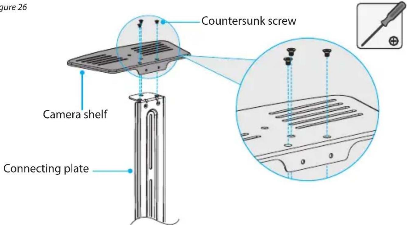 gure 26 Countersunk screw Camera shelf Connecting plate