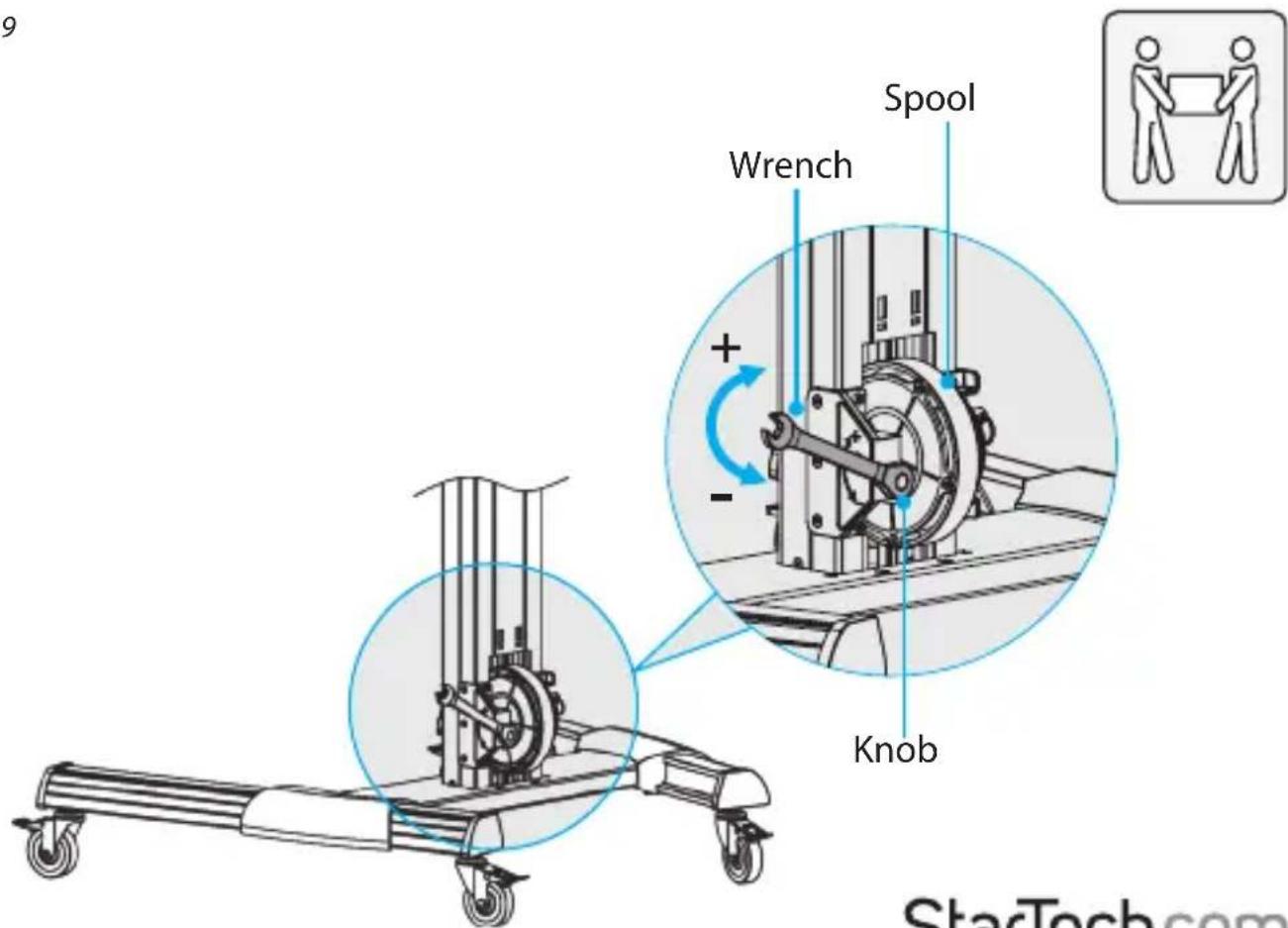 9 Spool Wrench + - Knob StarTech.com