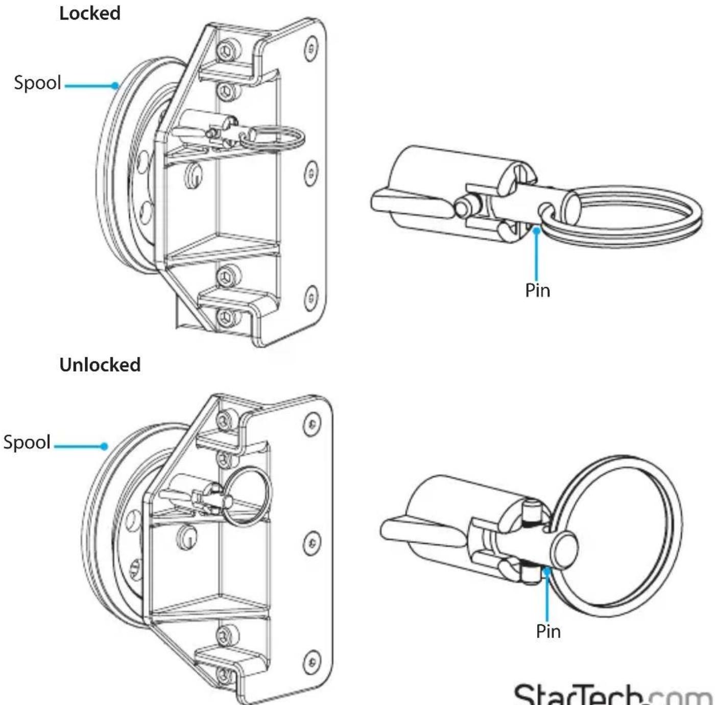 StarTech.com STNDMTV70 - Move the support plate to the lowest position - 1