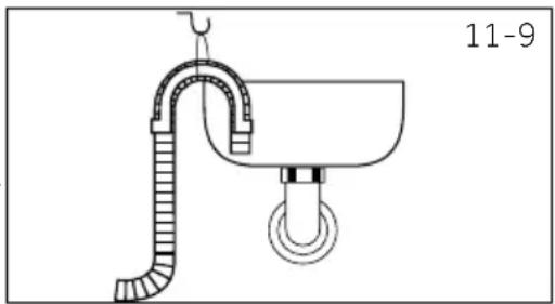 HAIER HW100-B14979NU1 - Manguera de desagüe hacia el fregadero - 1
