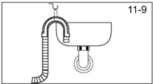 HAIER HW100-B14979NU1 - Свързване на дренажен маркуч към мивка - 1