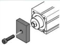 Festo EPCC-BS-45-50-10P-A - Mounting the attachment component on the piston rod - 6