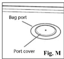 Bag port Port cover Fig. M