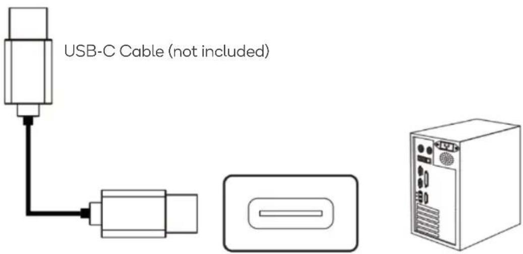 USB-C Cable (not included)
