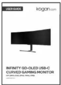 USER GUIDE kogan.com INFINITY QD-OLED USB-C CURVED GAMING MONITOR