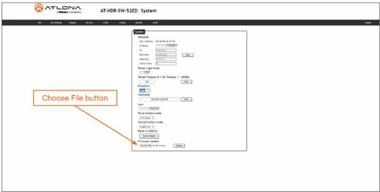 ATLONA a Resort company AT-HDR-SW-52ED System Info AV Settings Adapter MS-232 CD/D Coding System HDBT System Network: MAC Address: 88.96.00-04.07.96 IP Mode: 1000000 IP: 1000000 Network: 1000000 Gateway: 1000000 Telnet Port: Telnet Logic Mode 10000 Telnet Timeout (0 = No Timeout, 1 - 60000) 300 Send Broadcast Send Macbrame SW223D-060798 Send Lock 100000 Power button mode AVY Route + Volume button mode Audio Out + Reset to Default Facility Delay Hardware Update Close File No Be Stream Send