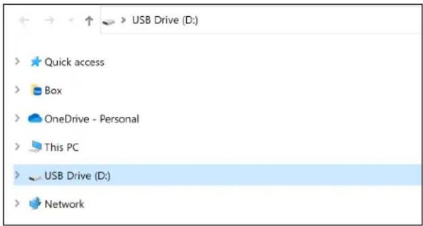 USB Drive (D:) > Quick access > Box > OneDrive - Personal > This PC > USB Drive (D:) > Network
