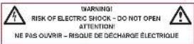 MERIDIAN 258 - Safety warnings - 1