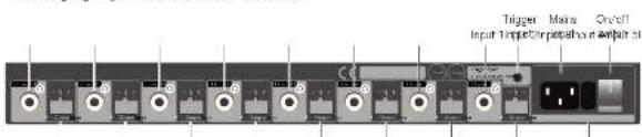 Trigger Main On/off Input 1 input 2 input 3 output 4 output 5