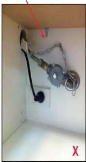 Interior view of a room with a mechanical device and wiring, no visible text or symbols
